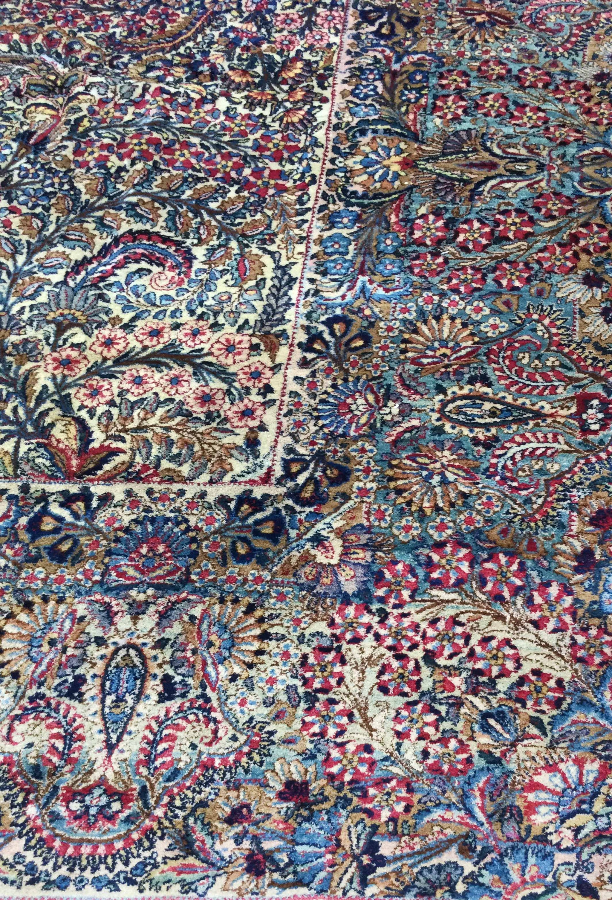 Antique Kerman Handwoven Traditional Rug, JF5218