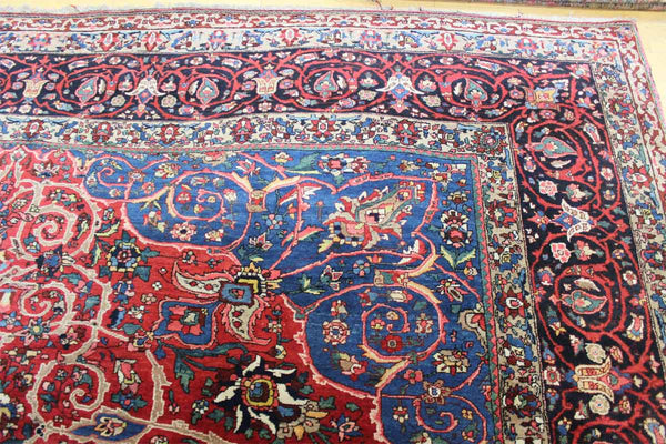 Antique Bakhtiari Handwoven Traditional Rug, JF6229