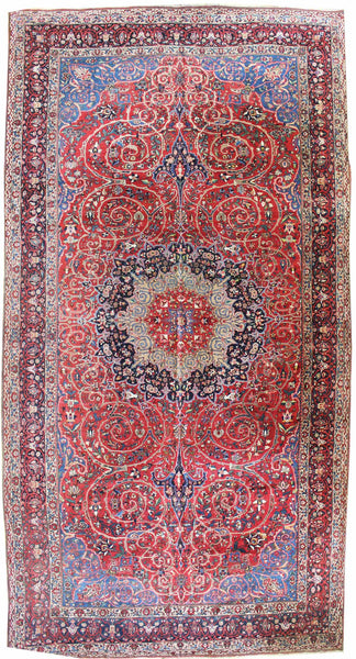 Antique Bakhtiari Handwoven Traditional Rug