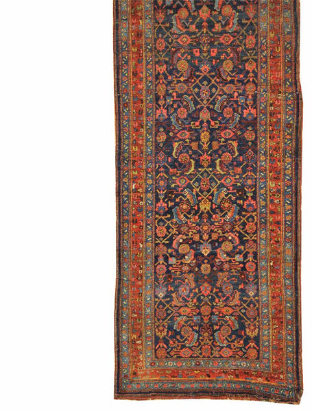 Antique Bijar Handwoven Traditional Rug