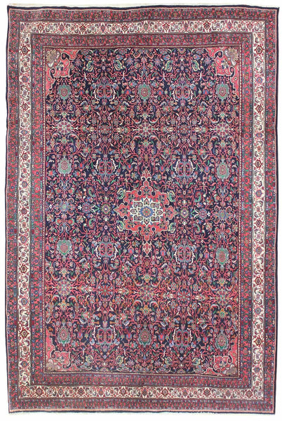 Antique Bijar Handwoven Traditional Rug