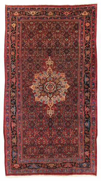 Antique Bijar Handwoven Traditional Rug