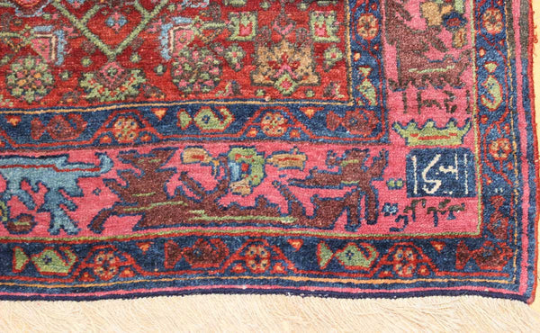 Antique Bijar Handwoven Traditional Rug, JF6175