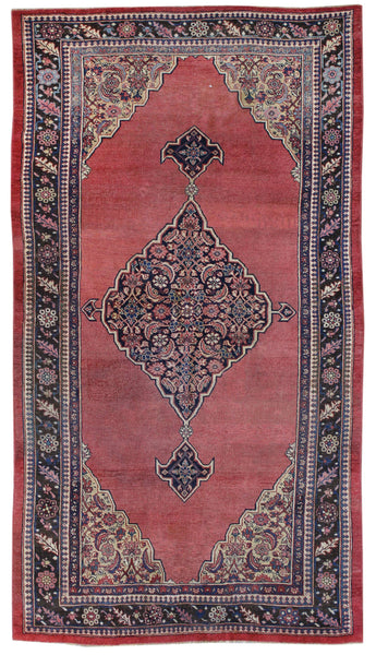 Antique Bijar Handwoven Traditional Rug