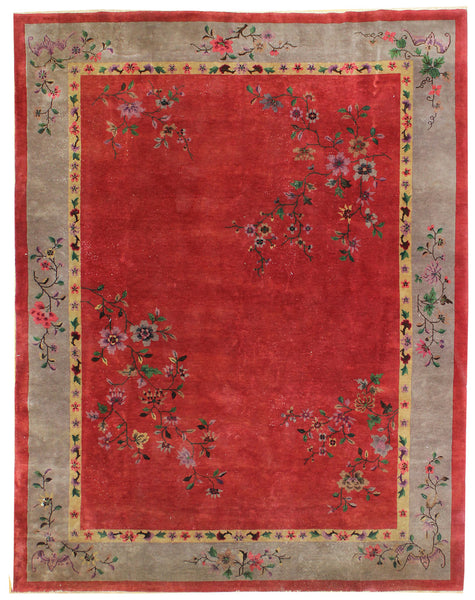 Antique Deco Handwoven Traditional Rug