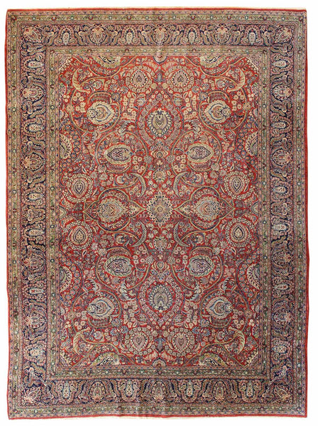 Antique Ekbatan Handwoven Traditional Rug