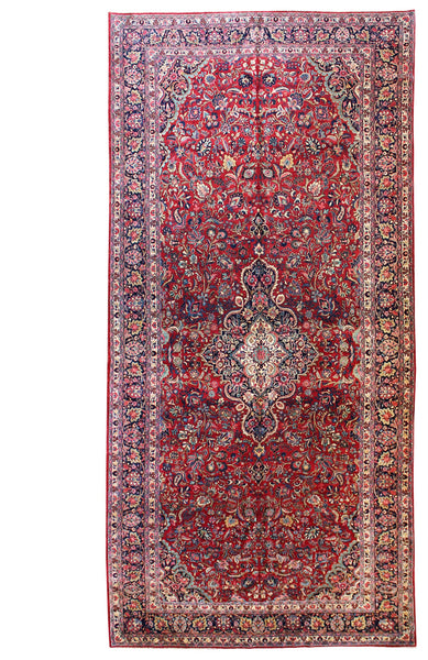 Antique Ekbatan Handwoven Traditional Rug