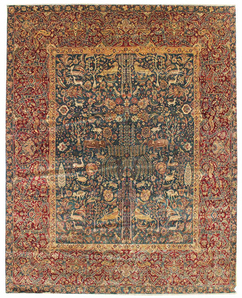 Elephant Agra Handwoven Traditional Rug