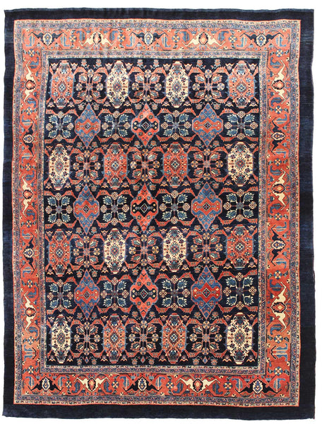 Halvai Bijar Handwoven Traditional Rug