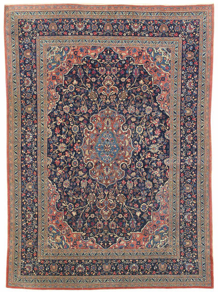 Antique Kashan Handwoven Traditional Rug