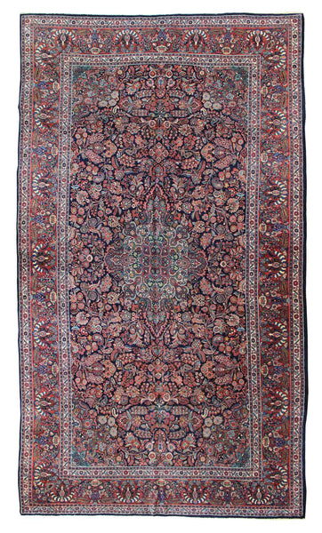 Antique Kazvin Handwoven Traditional Rug