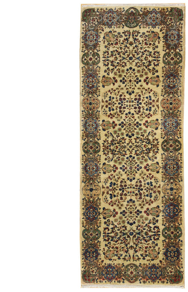 Antique Kerman Handwoven Traditional Rug