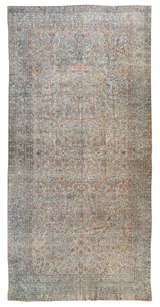 Antique Kerman Handwoven Traditional Rug