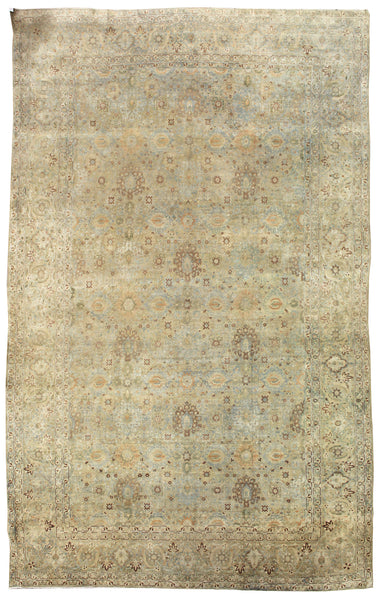 Antique Kerman Handwoven Traditional Rug