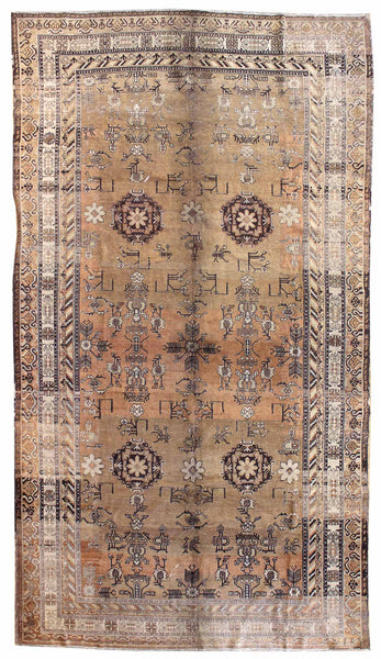 Antique Khotan Handwoven Traditional Rug