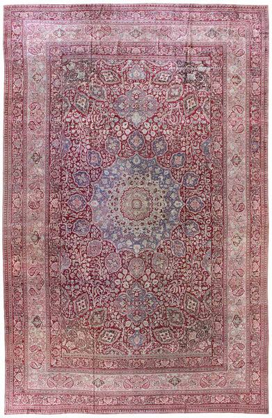 Antique Khurasan Handwoven Traditional Rug