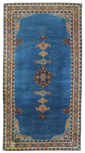 Antique Laristan Handwoven Traditional Rug