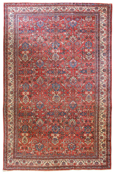 Antique Mahal Handwoven Traditional Rug