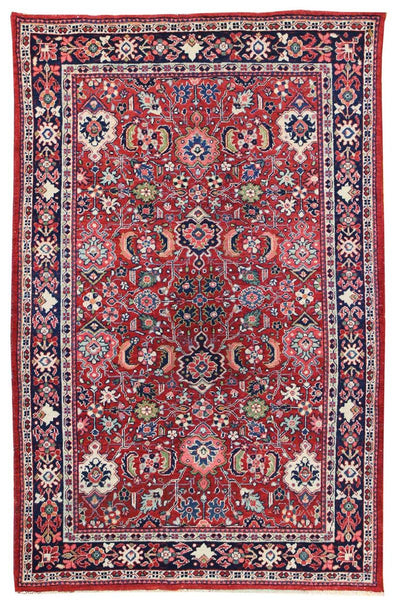 Antique Mahal Handwoven Traditional Rug