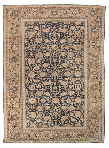 Antique Malayer Handwoven Traditional Rug