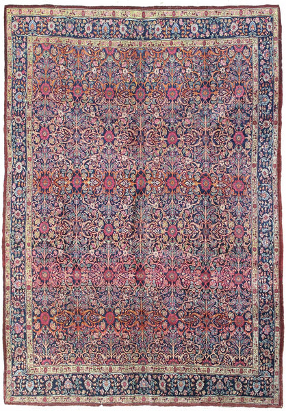 Antique Mashad Handwoven Traditional Rug