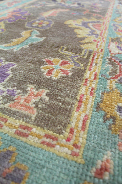 Vintage Oushak Handwoven Traditional Rug, J58218