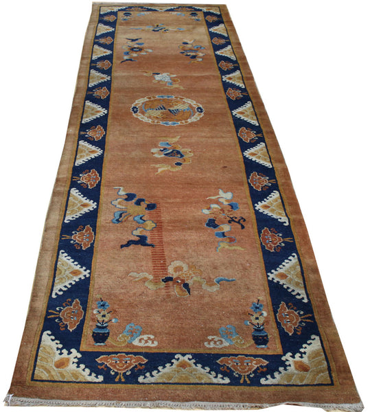 Antique Peking Handwoven Traditional Rug