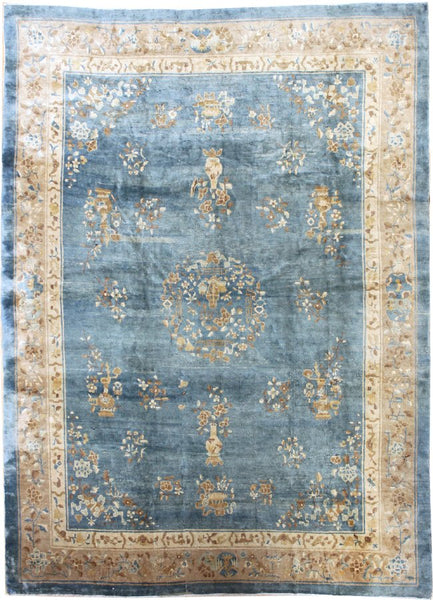 Antique Peking Handwoven Traditional Rug