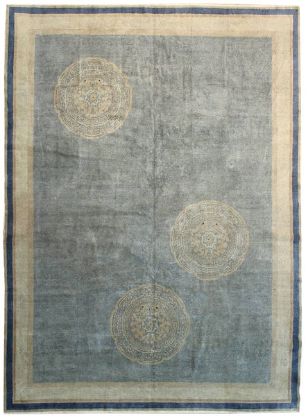 Antique Peking Handwoven Traditional Rug