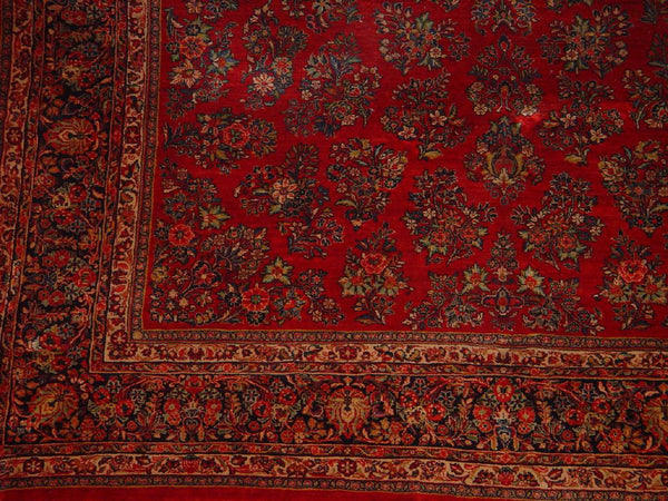 Antique Sarouk Handwoven Traditional Rug, JF2489