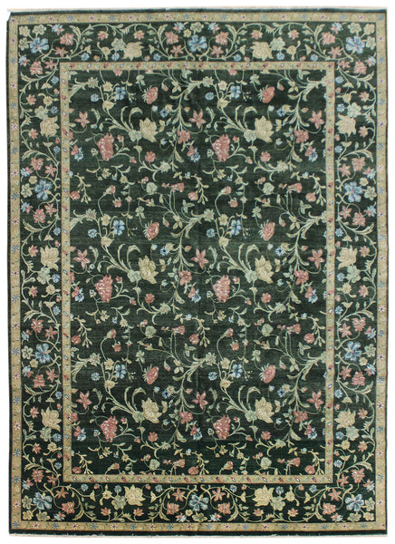 Savonnerie Handwoven Traditional Rug