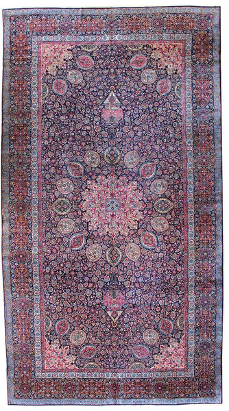 Antique Shaiksafi Handwoven Traditional Rug