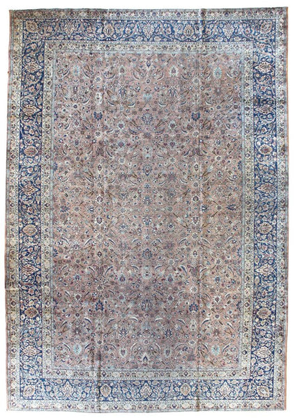 Antique Tabriz Handwoven Traditional Rug