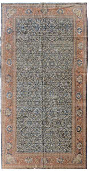 Antique Tabriz Handwoven Traditional Rug