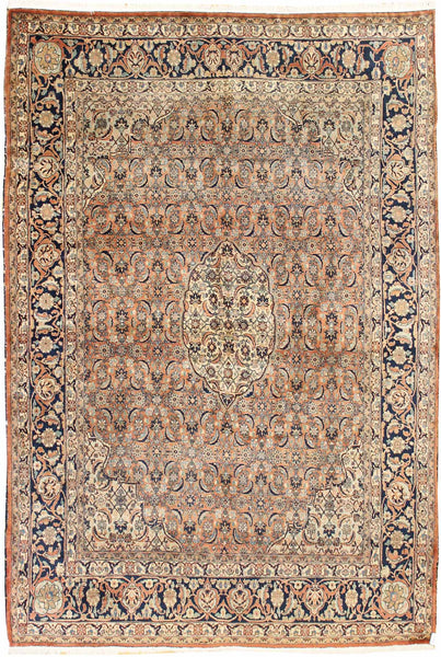 Antique Tabriz Handwoven Traditional Rug