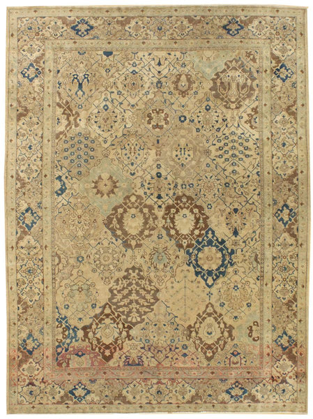 Antique Tabriz Handwoven Traditional Rug