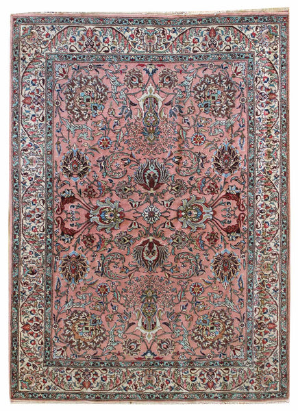 Antique Tabriz Handwoven Traditional Rug