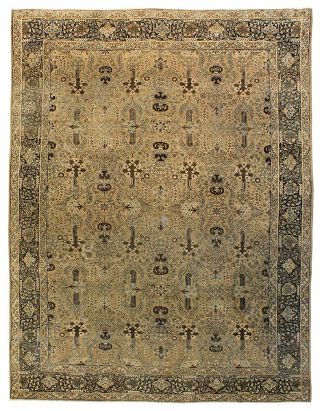 Antique Tabriz Handwoven Traditional Rug