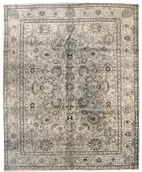 Antique Tabriz Handwoven Traditional Rug