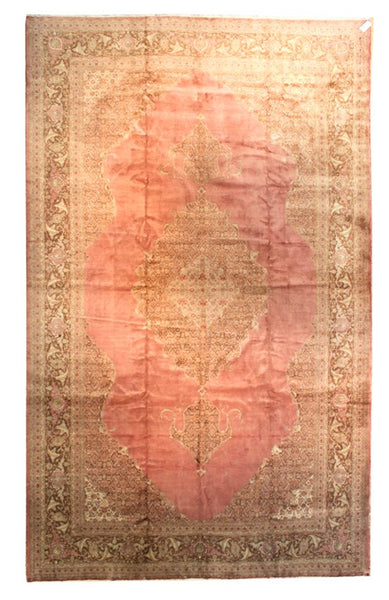 Antique Tabriz Handwoven Traditional Rug