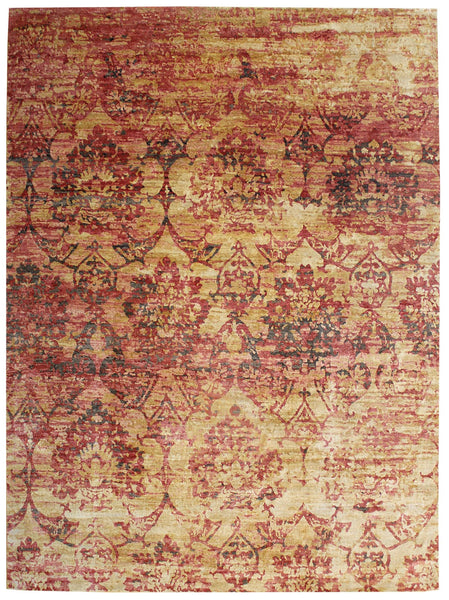 Damask Handwoven Transitional Rug