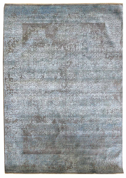 Erased Haji Handwoven Transitional Rug