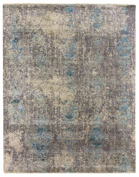 Erased Motif Handwoven Transitional Rug