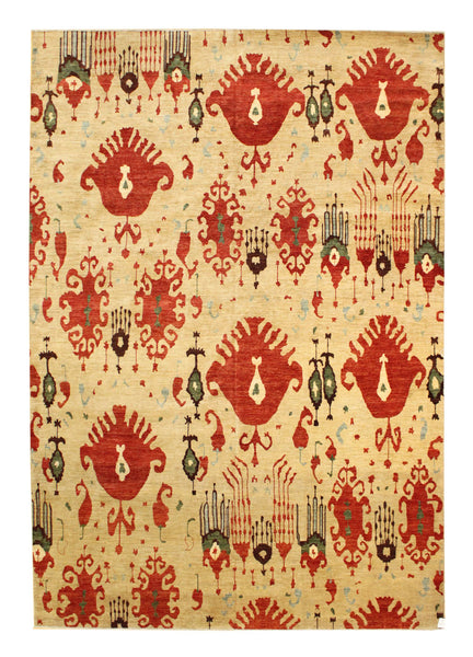 Ikat Handwoven Transitional Rug