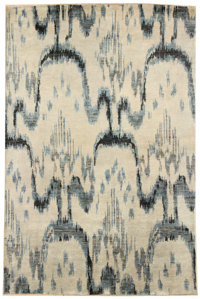 Ikat Handwoven Transitional Rug