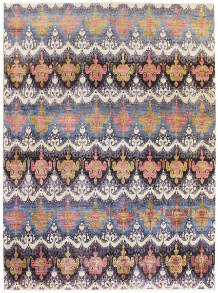 Ikat Handwoven Transitional Rug