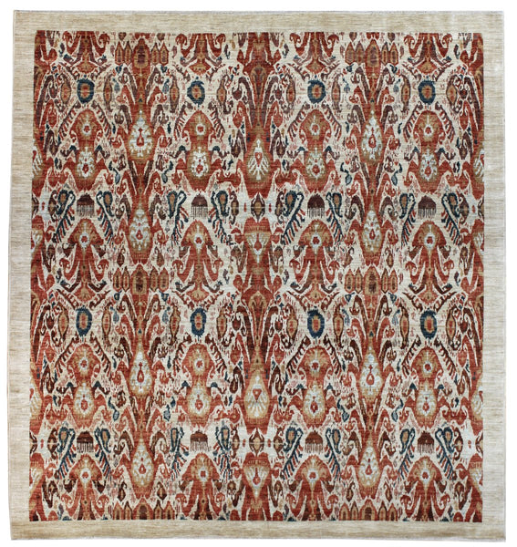 Ikat Handwoven Transitional Rug