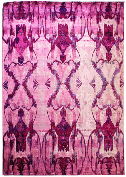 Ikat Handwoven Transitional Rug