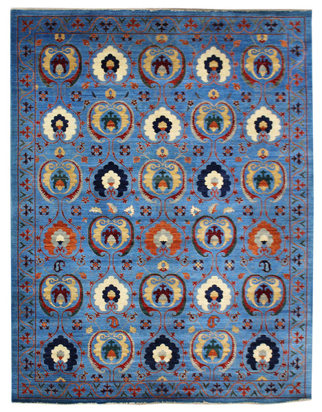 Suzani Handwoven Transitional Rug