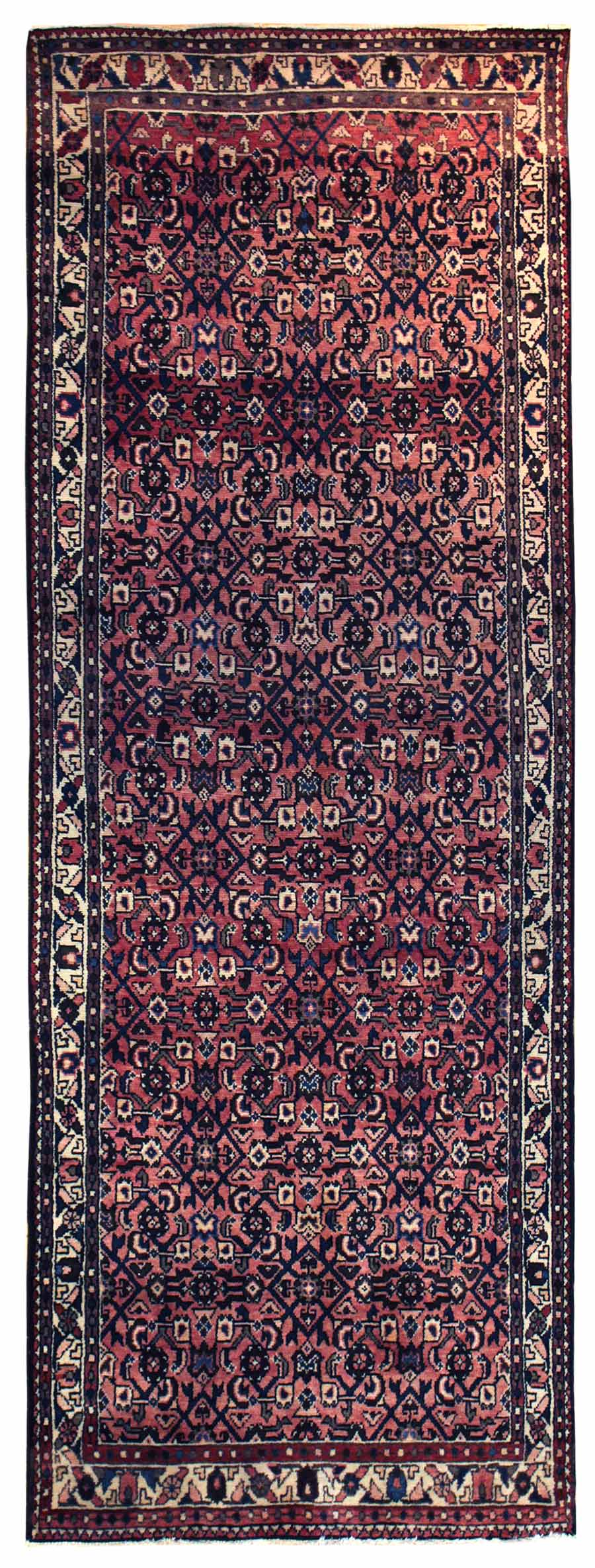 Vintage Hamadan Handwoven Tribal Rug